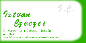 istvan czeczei business card