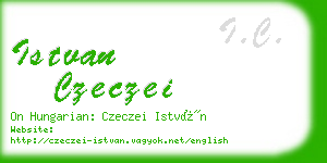 istvan czeczei business card